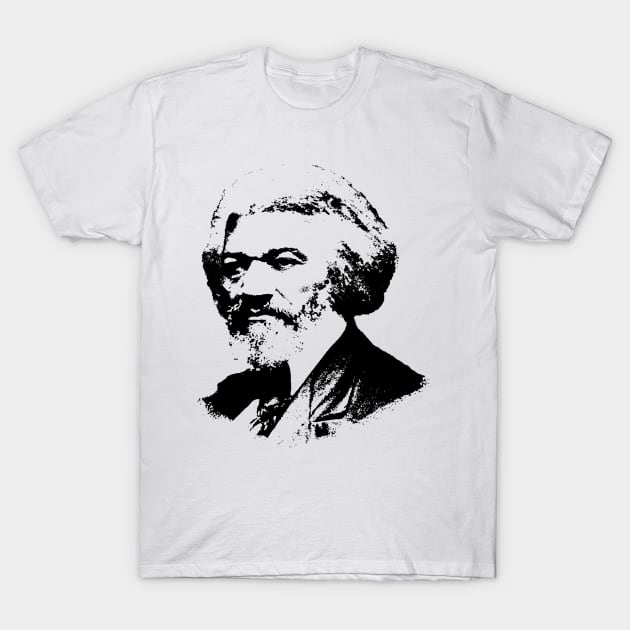 Frederick Douglass Pop Art Portrait T-Shirt by phatvo